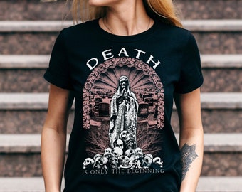 Death Horror Goth Shirt Unisex, Goth Alt Emo Ropa para hombres y mujeres, Goth Witchy Gifts