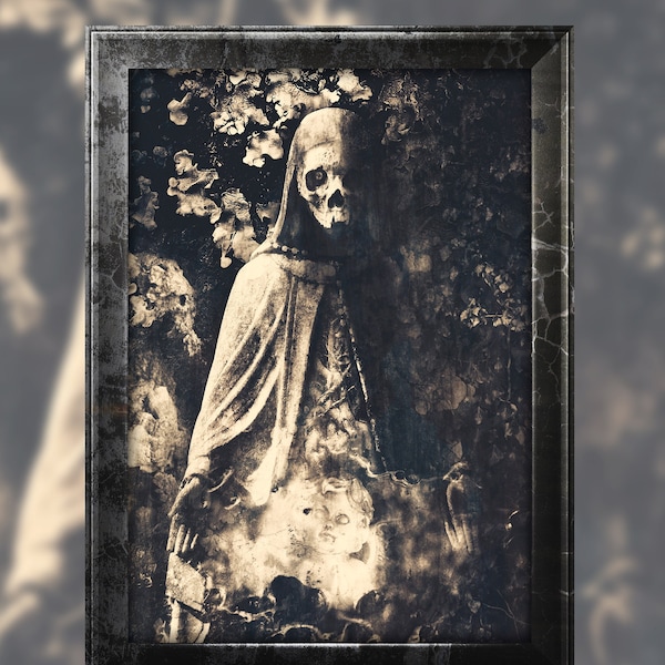 Dark Art Decor / Gothic Art Posters / Goth Macabre Print / Horror Macabre Art