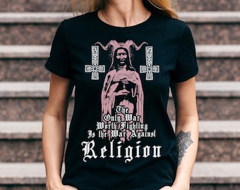 Satanic Black Metal Dark Gothic Tee T Shirts, Satanic Occult Gothic Clothing, Black Goth Emo Shirts, Dark Gift