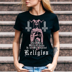 Satanic Black Metal Dark Gothic Tee T Shirts, Satanic Occult Gothic Clothing, Black Goth Emo Shirts, Dark Gift