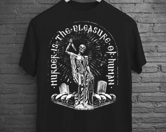 Dark Art Cursed Emo Shirt, Gothic Satanic Clothing for Men and Women, Cemetery Witchy Art Shirt, True Crime Shirt, Horror Witchy Gifts