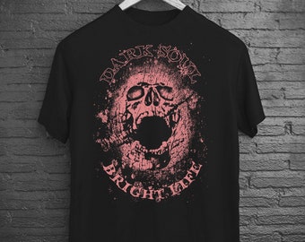 Camiseta divertida de terror con calavera sarcástica para hombres y mujeres, arte oscuro, ropa gótica de brujas, camiseta emo gótica, regalos de brujas