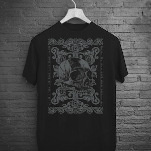 Cursed Emo Skull Shirt, Memento Mori Death Shirt, Metalocalypse Skeleton Gothic Shirt, Horror Witchy Gifts