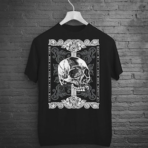 Horror Skull Cemetery Death Shirt, Gothic Alternative Clothes, Halloween Gothic Shirt, Horror Witchy Gifts, Memento Mori