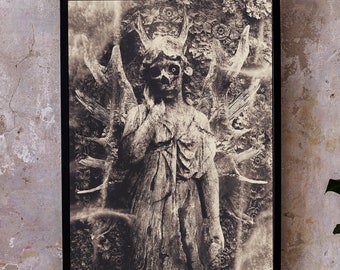 Horror Dark Art Print Poster / Gothic Witchy Art for Home Decor / Goth Wall Art Print / Oddities Witchcraft Home Decor