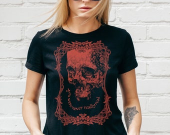 Aesthetic Punk Goth Shirt, Alternative Goth Emo Clothing for Men and Women, Black Metal Shirt, Goth Christmas Gifts
