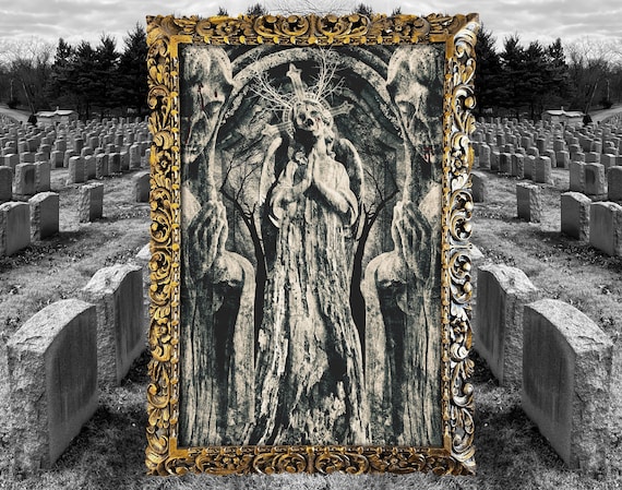 Dark Art Gothic Art Wall Art Posters, Macabre Horror Goth Art Prints, Spooky Creepy Alternative Art Print Wall Decor