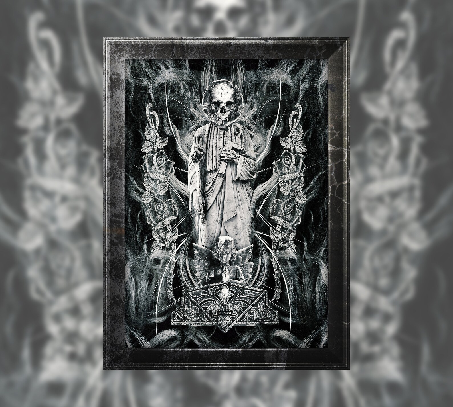 Dark Macabre Art Print / Gothic Horror Macabre Wall Decor / Etsy