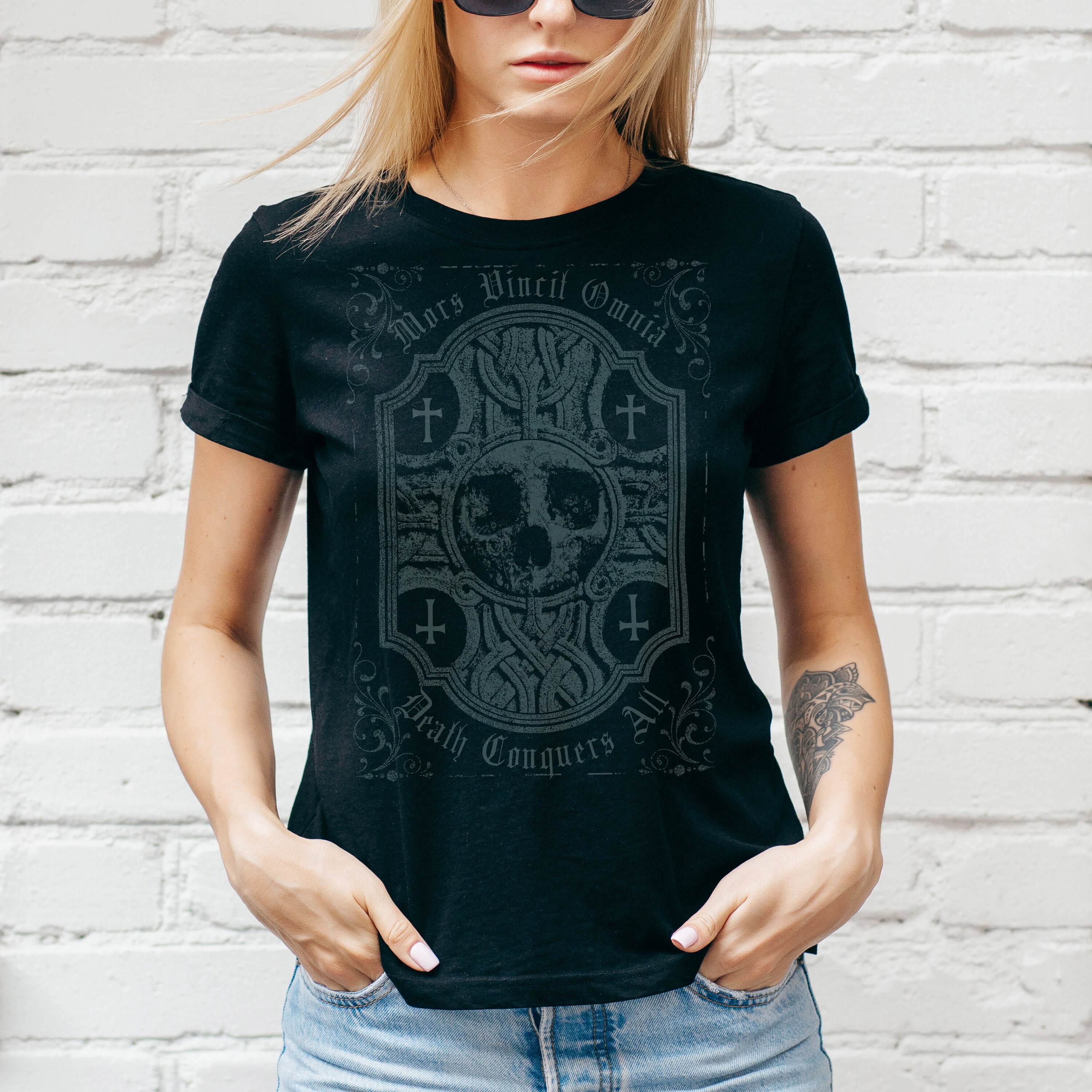Satanic Goth Shirt / Emo Grunge T Shirt / Gothic Lolita / Dark | Etsy UK