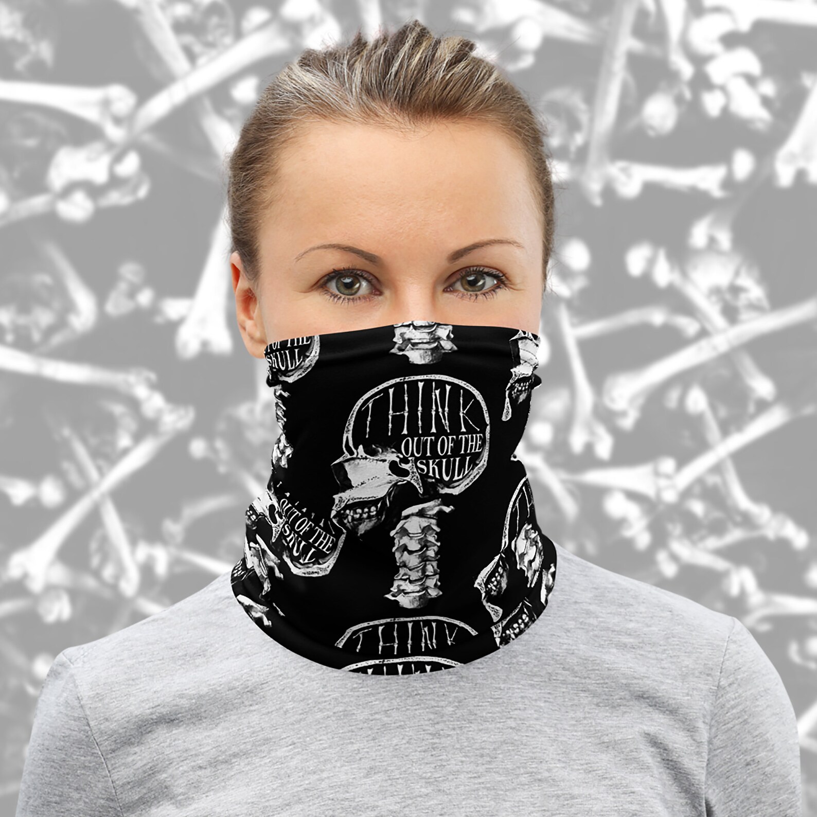 Punk Horror Gesicht Maske / denken außerhalb des Schädels Hals | Etsy