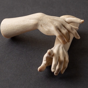 Raw wooden men's hands image 1