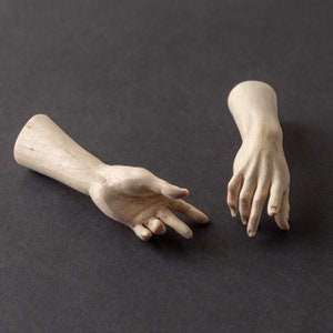 Raw wooden men's hands image 4