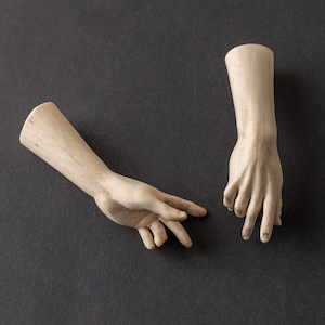 Raw wooden men's hands image 3