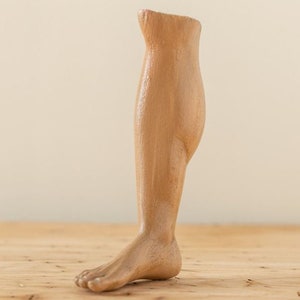 Wooden bare male legs image 2