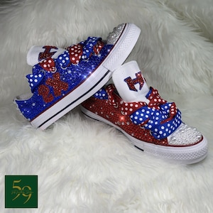Blinged Converse , Rhinestoned Shoes, Custom Convers, Custom bling shoes, Glitter Shoes, Sparkle Shoes, Father’s Day gifts, Graduation gifts