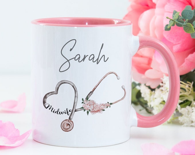 Personalised Midwife/Student Midwife Mug