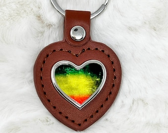 PU Leather Reggae Theme Keyring