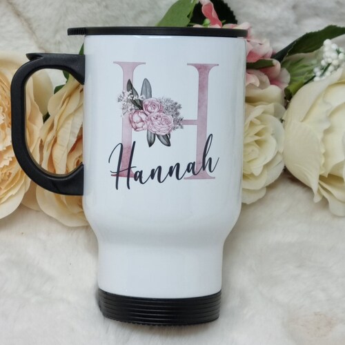 Personalised Travel Mug Name & Initial Travel Mug Gift for Etsy UK