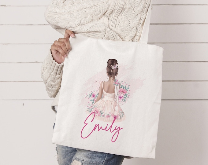 Personalised Ballet Tote Bag