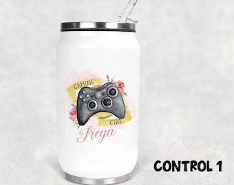 Gaming Girl Coke Can Drinking Bottle, Gaming Water Bottle, School Bottle