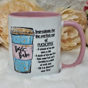 Fuckoffee Mug, Rude Mug, Funny Mug, Cup Of Fuckoffee image 1