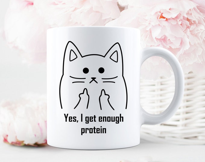 Funny Protein Quote Mug