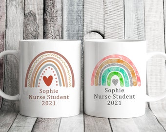 Student Nurse Pastel Rainbow Mug