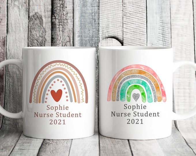 Student Nurse Pastel Rainbow Mug