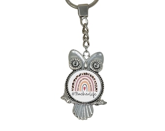 Teacherlife Owl Keyring