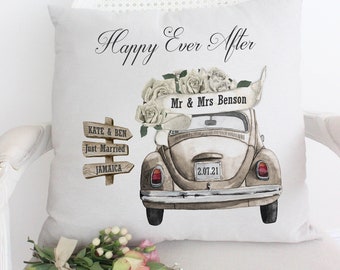 Personalised Wedding Car Cushion