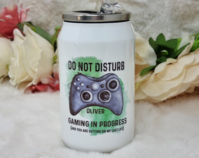 Do Not Disturb Coke Can Gamer Thermos Drinks Bottle