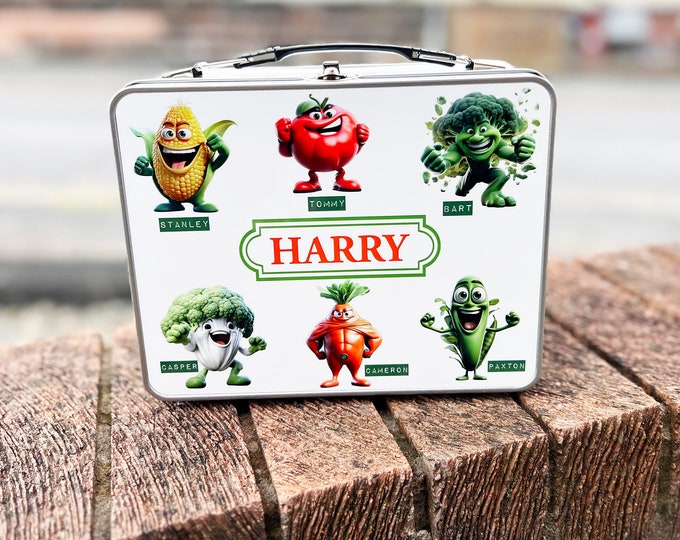 Personalised Metal Kids Lunch Box