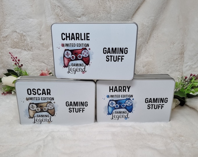 Personalised Gaming Treat Tin