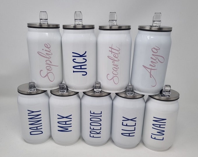 Personalised Can Thermos Drink Bottle