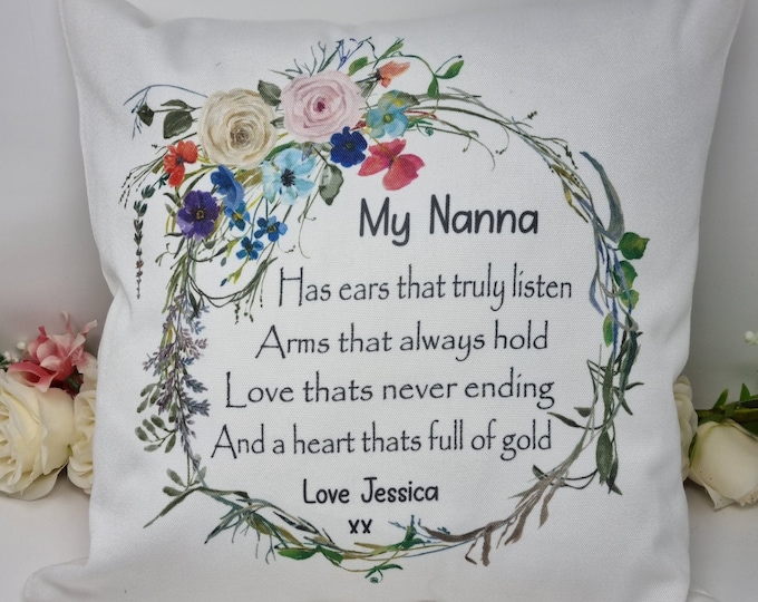 Nana Grandma Poem Cushion