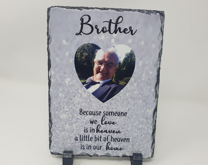 Memorial Photo Slate Indoor\Outdoor Use