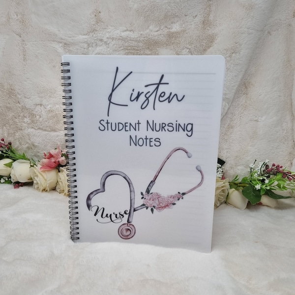 Personalised Student Nurse Notebook A4/A5, Nurse Gift