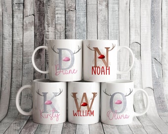 Personalised Christmas Reindeer Nose Mug