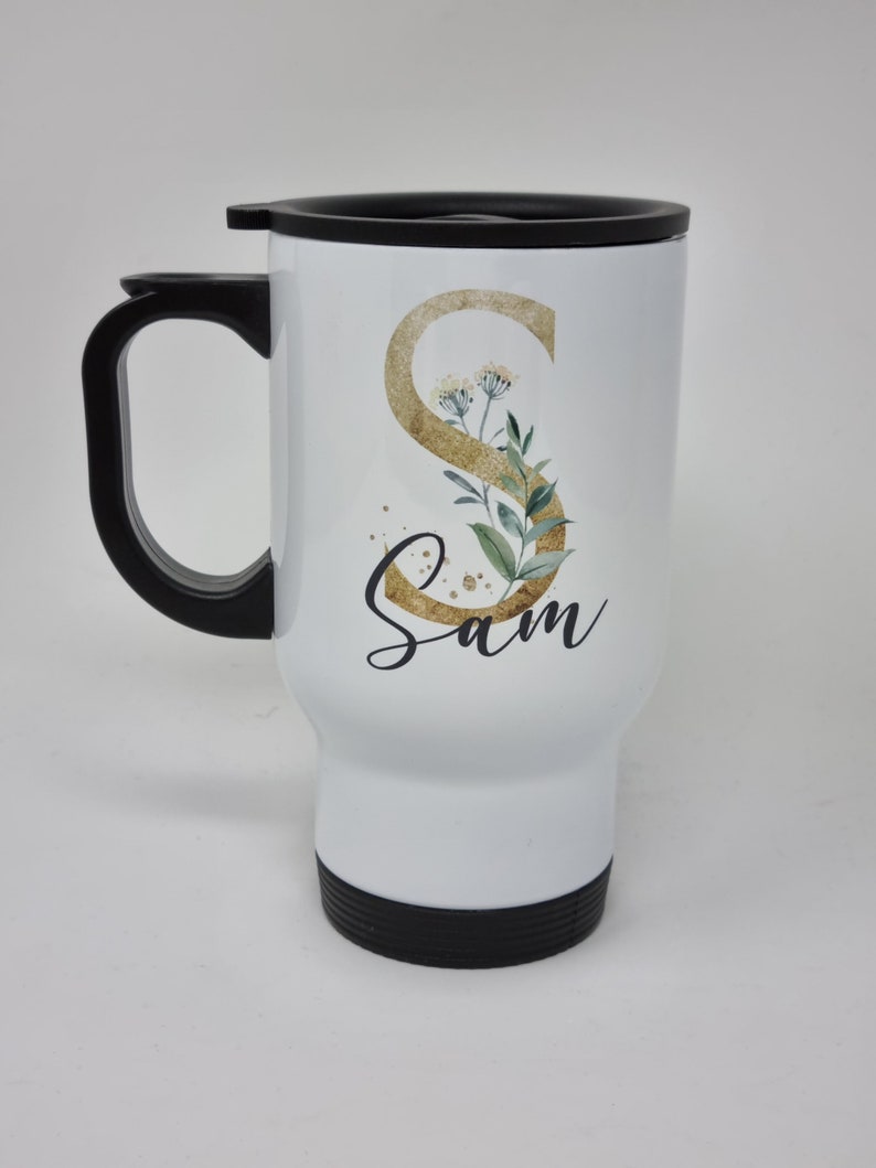 Personalised Travel Mug Name & Initial Travel Mug Gift for Etsy UK