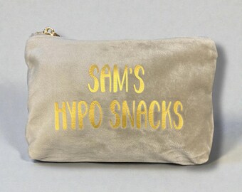 Personalised Hypo Snack Bag, Diabetes Hypo, Type 1 Diabetic, Type 2 Diabetic, Diabetic Gift, Emergency Snack Bag, Glucose Bag, Hypoglycaemia