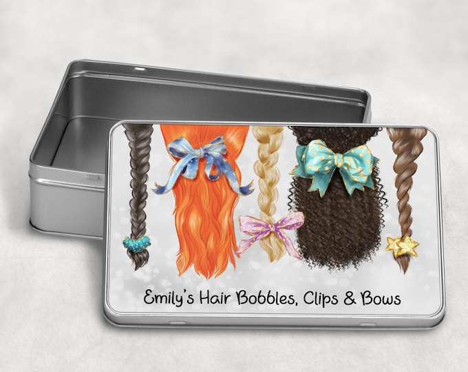 Personalised Hair Accessory Tin