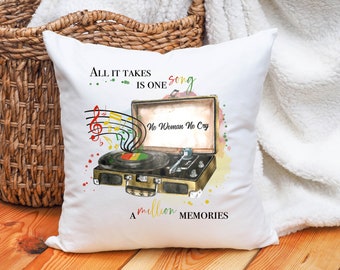 Reggae Record Player Music Cushion - Choose Your Song