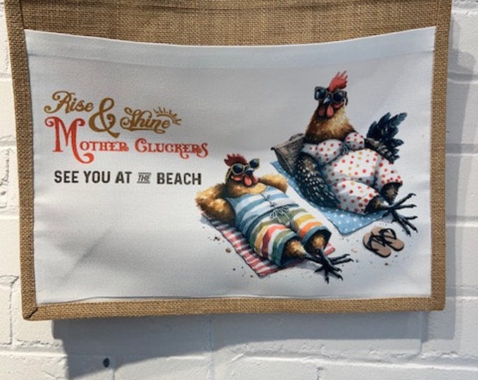 Sunbathing Chickens Beach Bag