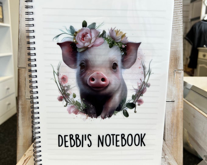 Personalised Pig Notebook A4/A5