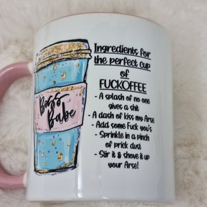 Fuckoffee Mug, Rude Mug, Funny Mug, Cup Of Fuckoffee image 2