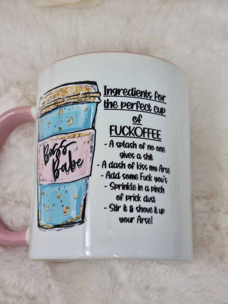 Fuckoffee Mug, Rude Mug, Funny Mug, Cup Of Fuckoffee image 2