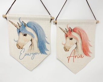 Unicorn Hanging Flag