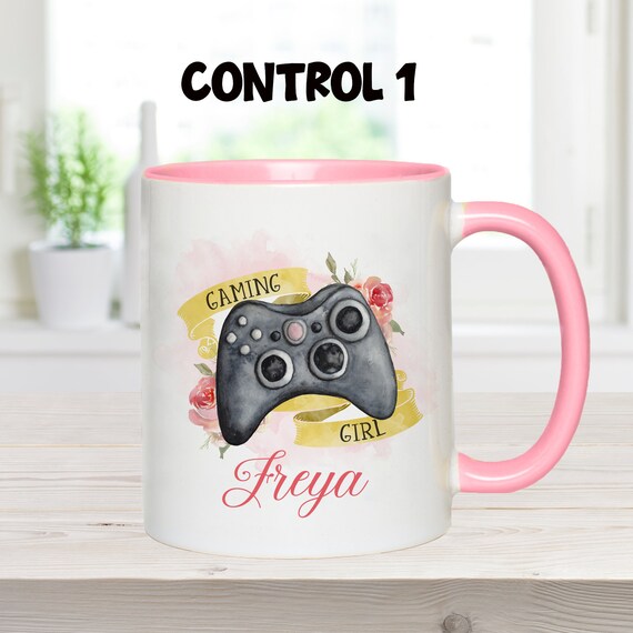 Personalised Gaming Girl Mug, Gamer Girl Mug, Girl Gamer Gift