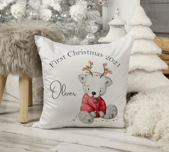 Personalised xmas cushions hotsell