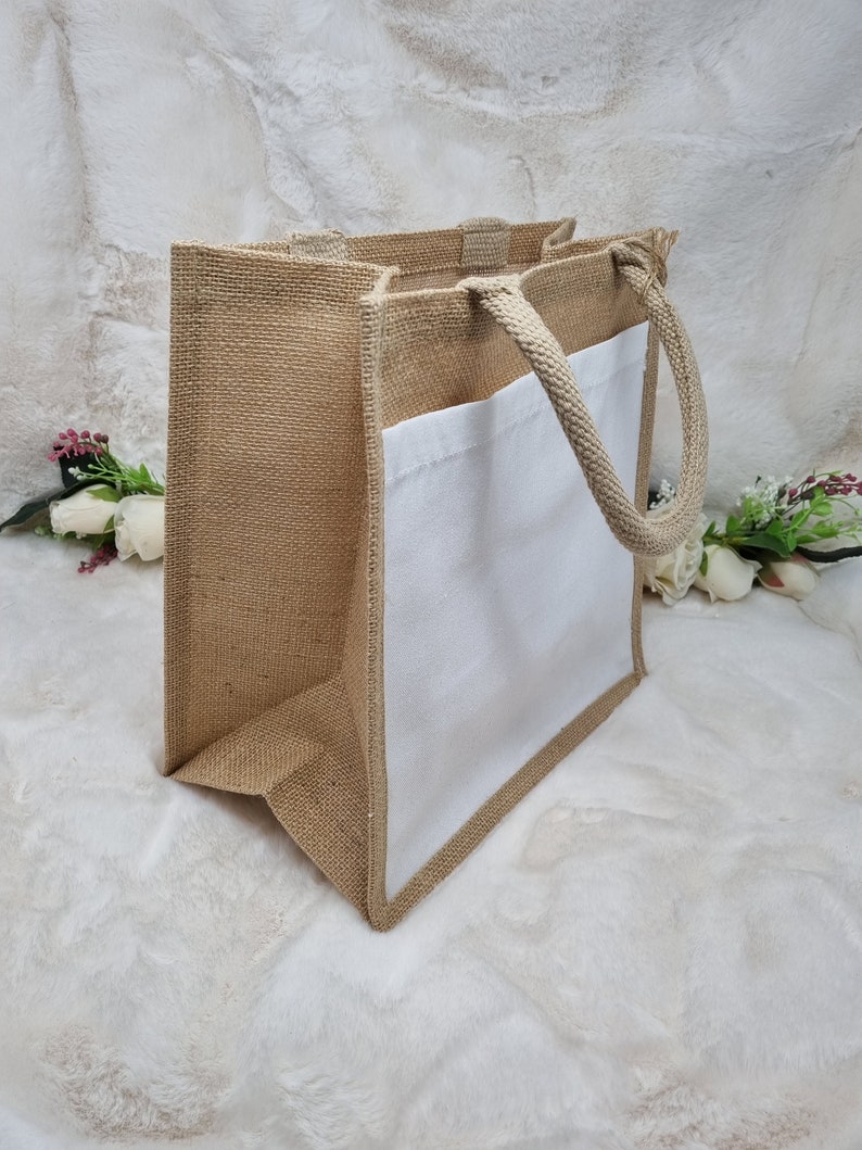 Personalised Jute Bag Personalised Lunch Bag Jute Shopper Etsy